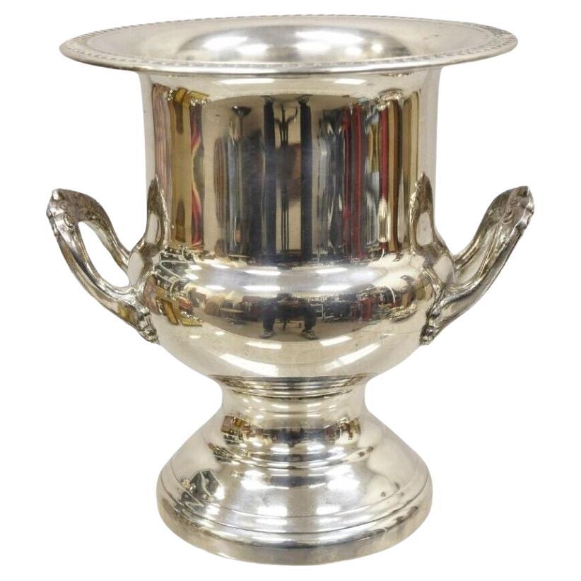 Coupe Trophée Vintage Leonard Style Regency Coupe Champagne Chiller Seau à Glace en vente