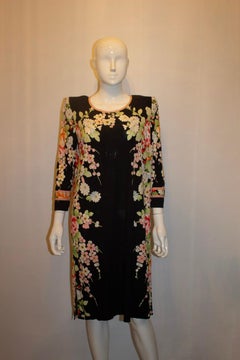 Vintage Leonard Silk Jersey Dress and Belt