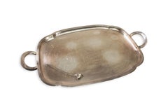 Vintage Leonard Silver Co geätzt Silber Platte servieren Tablett & Kerze Snuffer