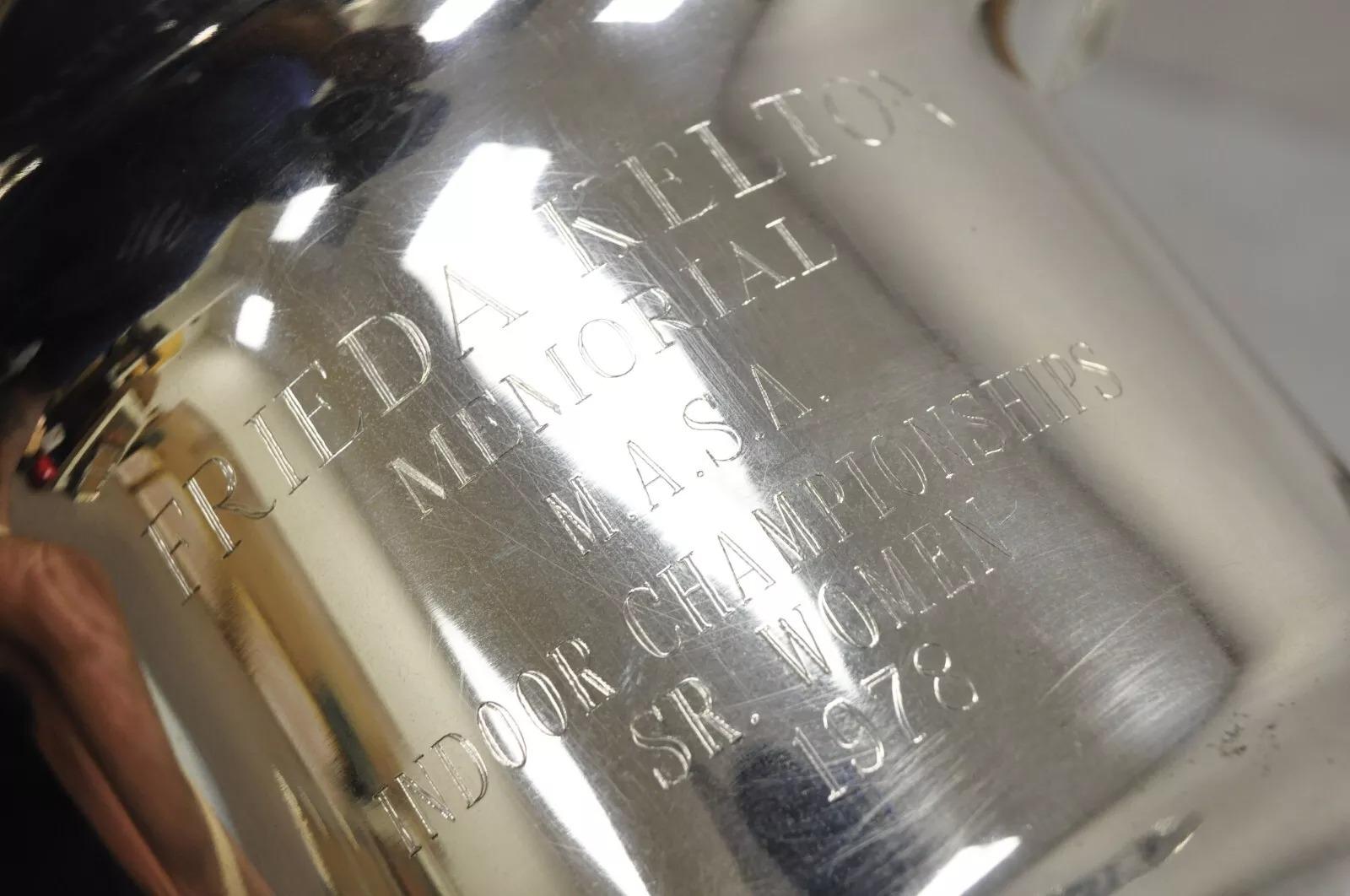 Vintage Leonard Silver Plated Award Trophy Cup Champagne Chiller 1978 Champion For Sale 4