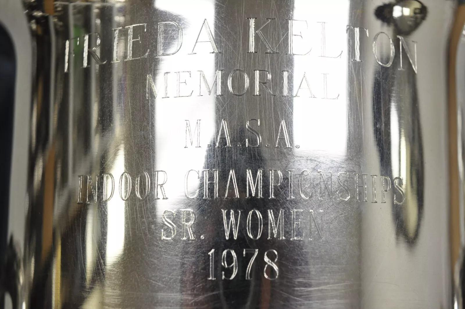 Victorian Vintage Leonard Silver Plated Award Trophy Cup Champagne Chiller 1978 Champion For Sale