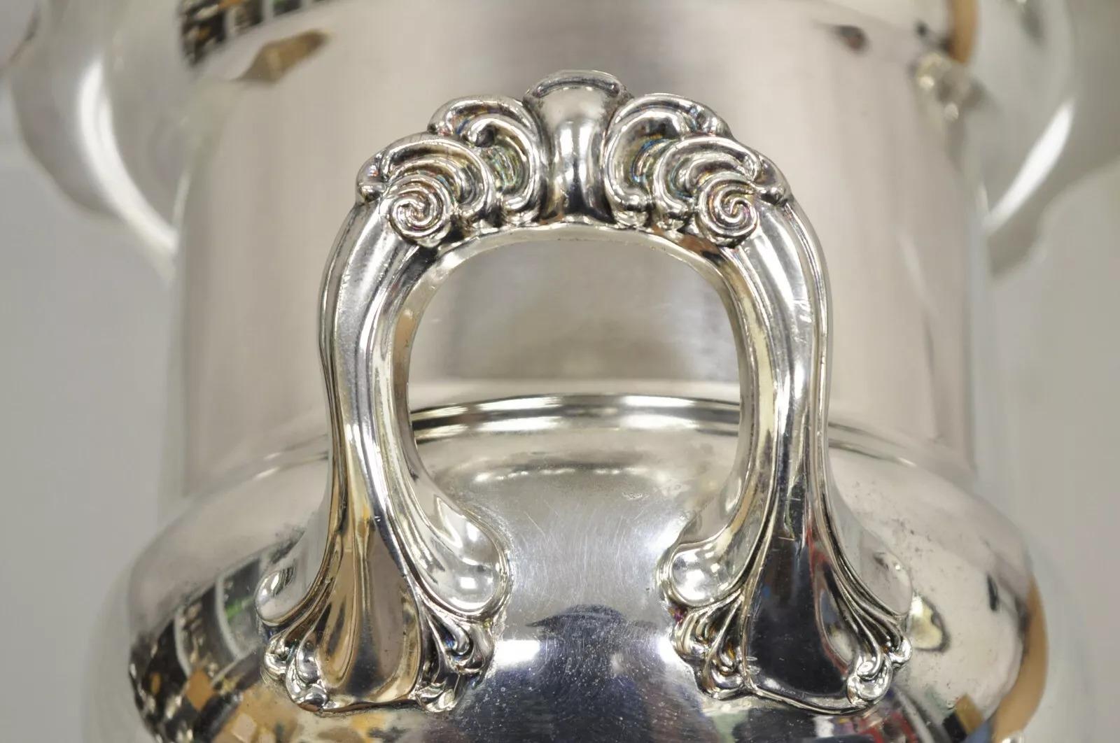 Unknown Vintage Leonard Silver Plated Award Trophy Cup Champagne Chiller 1978 Champion For Sale