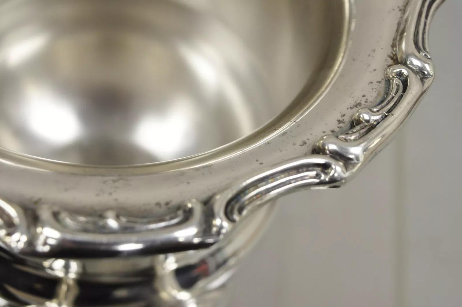 Vintage Leonard Silver Plated Award Trophy Cup Champagne Chiller 1978 Champion For Sale 2
