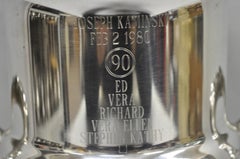 Vintage Leonard Silver Plated Trophy Cup Champagne Chiller Ice Bucket Engraved