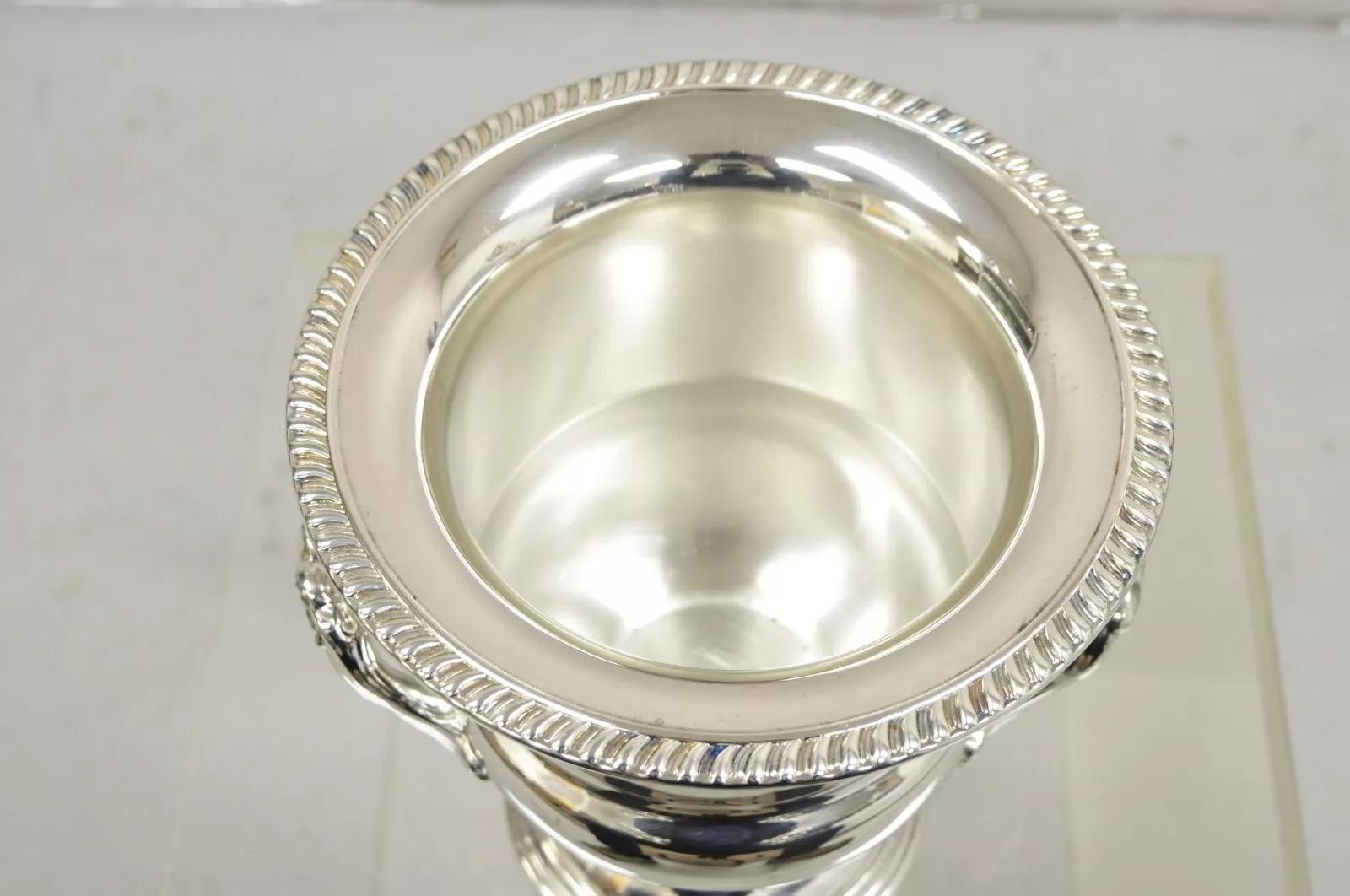 20ième siècle Vintage Leonard Silver Plated Trophy Cup Champagne Chiller Ice Bucket en vente