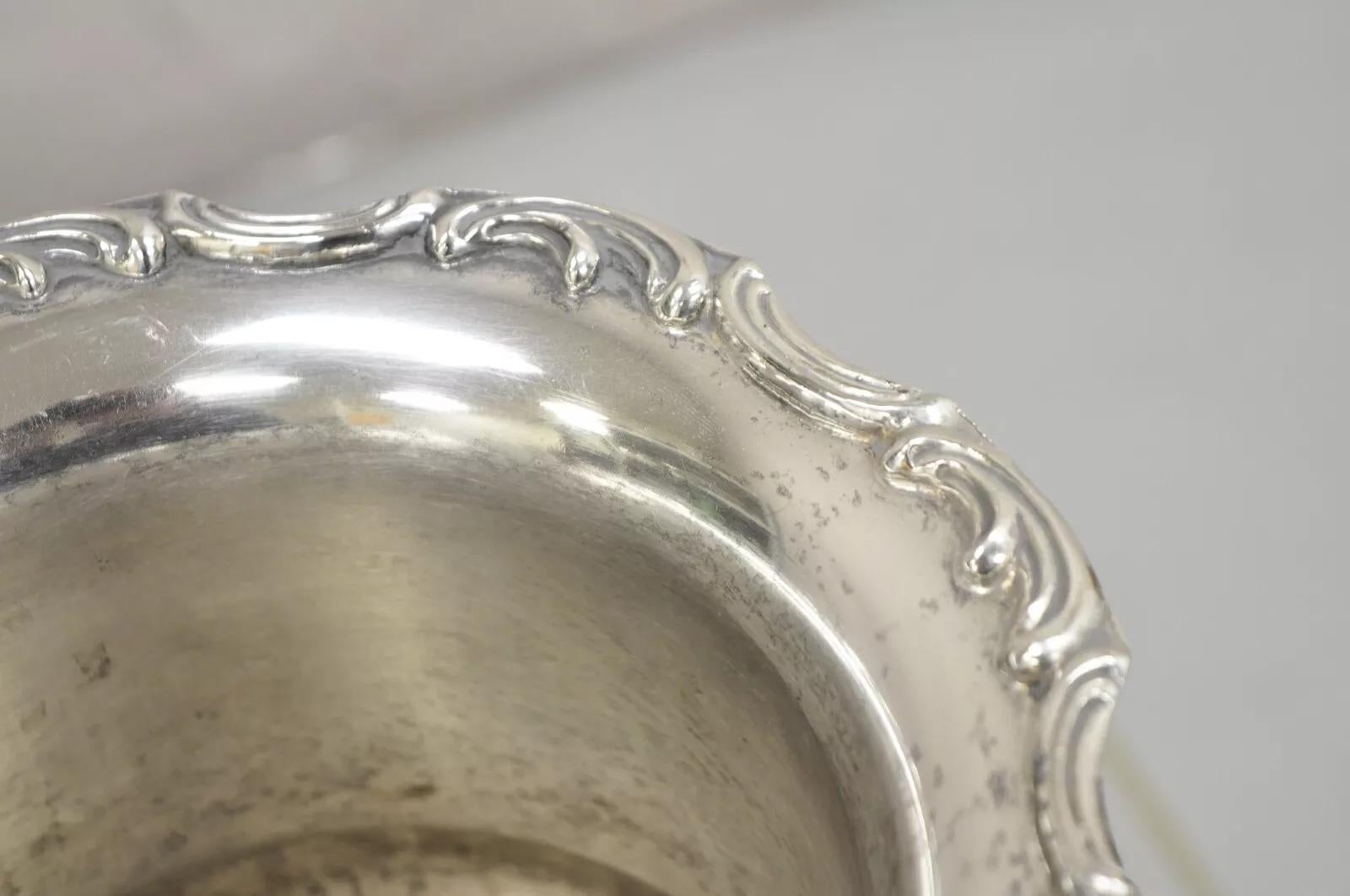 XX secolo Vintage A. Silver placcato Trophy Cup Champagne Chiller Ice Bucket in vendita