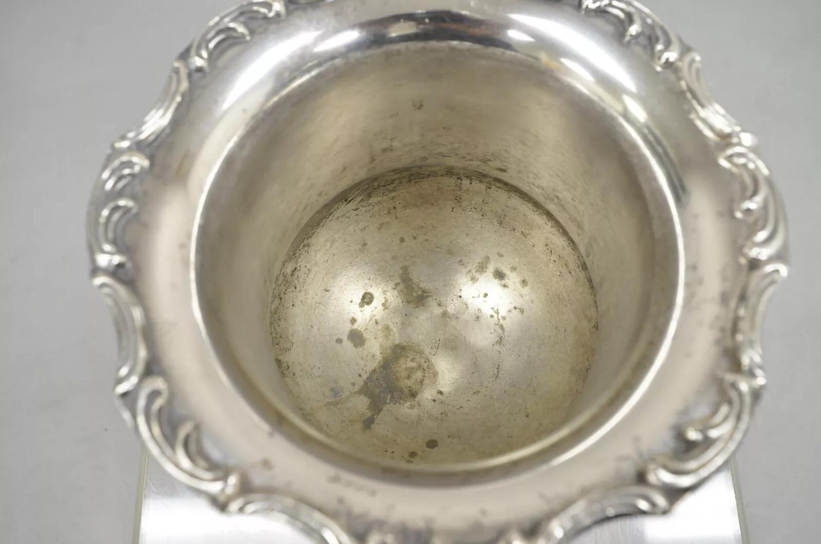 Placcato argento Vintage A. Silver placcato Trophy Cup Champagne Chiller Ice Bucket in vendita