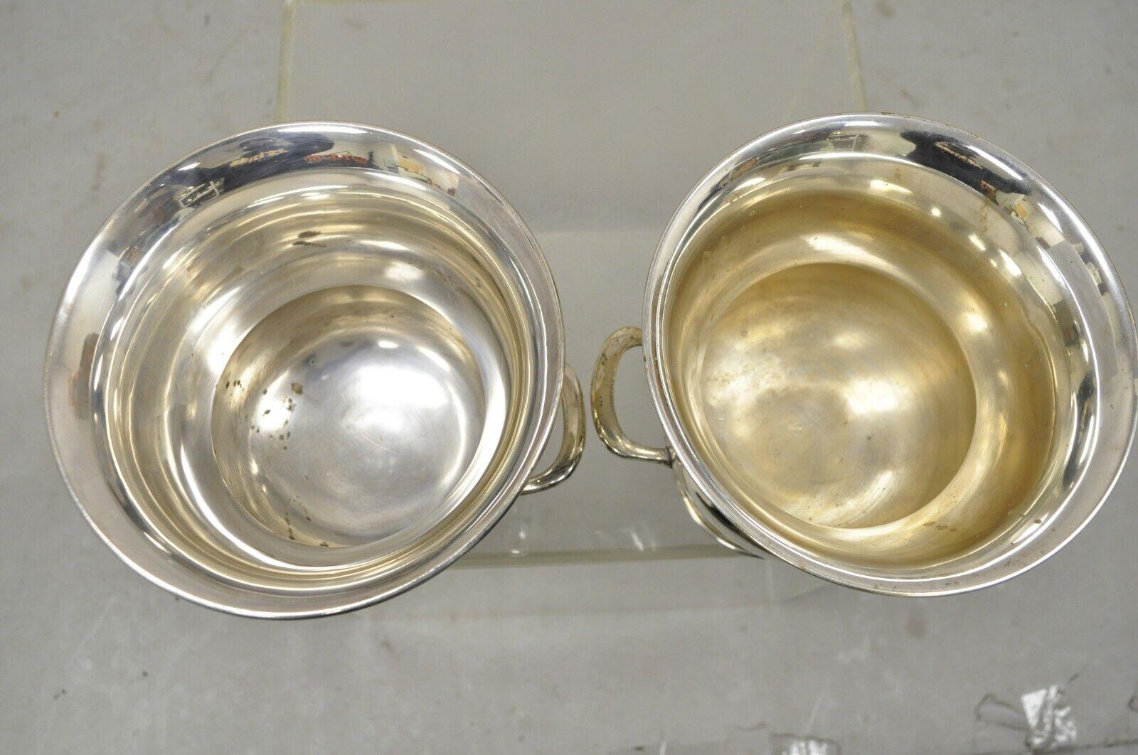 Vintage Leonard Silver Plated Trophy Cup Ice Bucket Champagne Chiller, a Pair For Sale 1