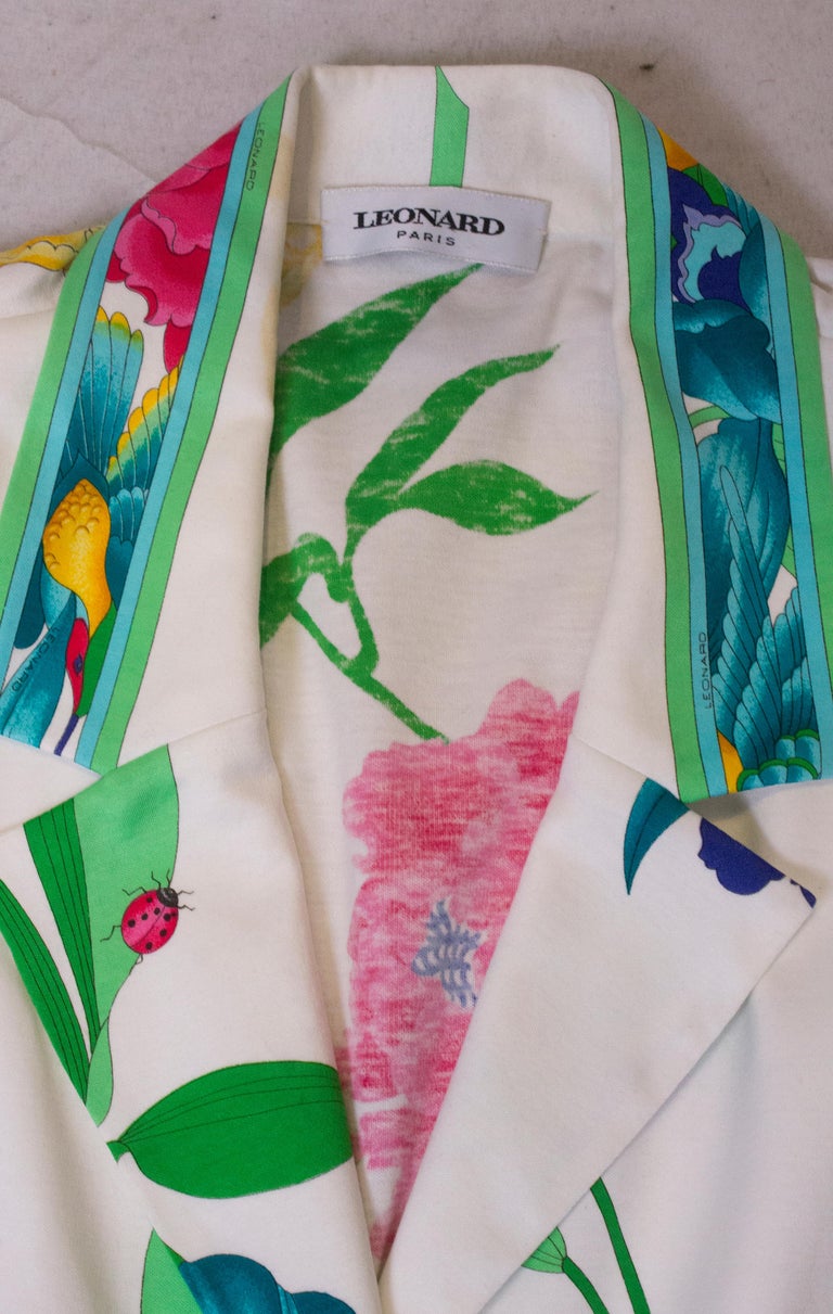 Vintage Leonard Summer Jacket For Sale at 1stDibs