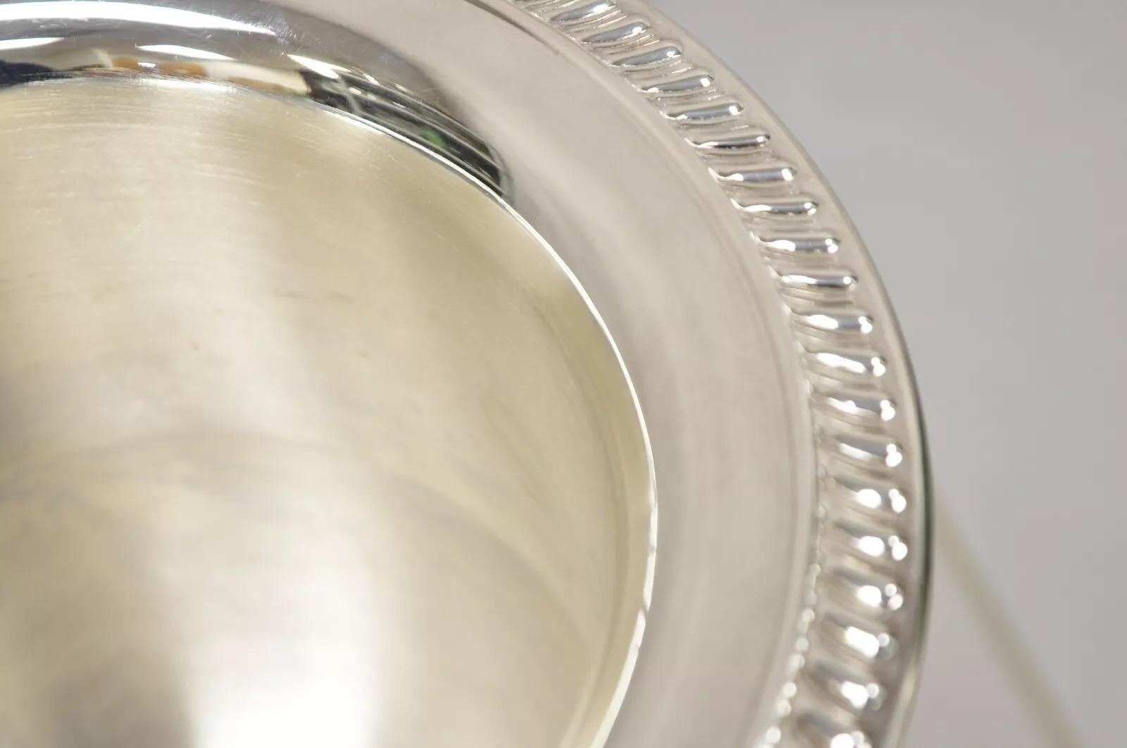 Copa trofeo vintage Leonard Cubitera enfriadora de champán bañada en plata 1
