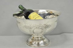 Vintage Leonard Victorian Silver Plated Punch Bowl Champagne Chiller Ice Bucket