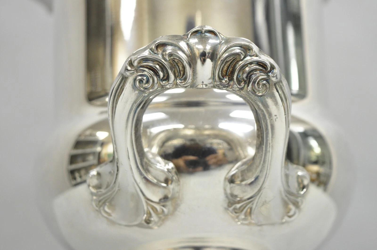 Unknown Vintage Leonard Victorian Silver Plated Trophy Cup Champagne Chiller Ice Bucket For Sale