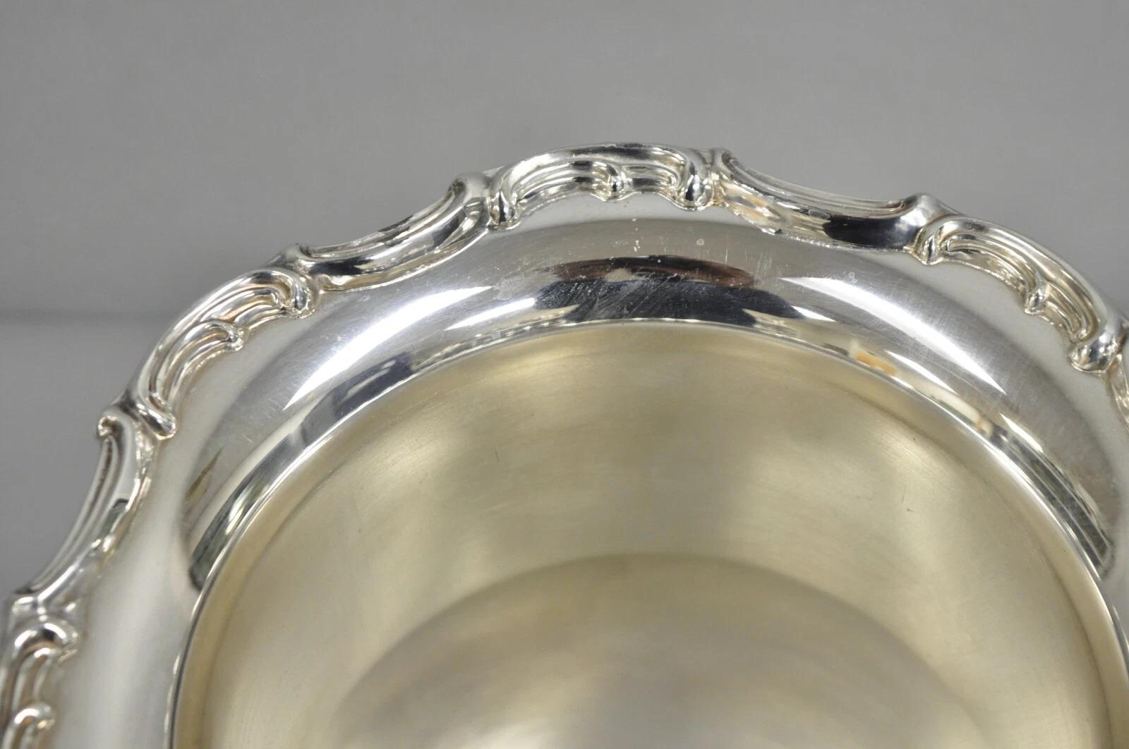 20th Century Vintage Leonard Victorian Silver Plated Trophy Cup Champagne Chiller Ice Bucket For Sale