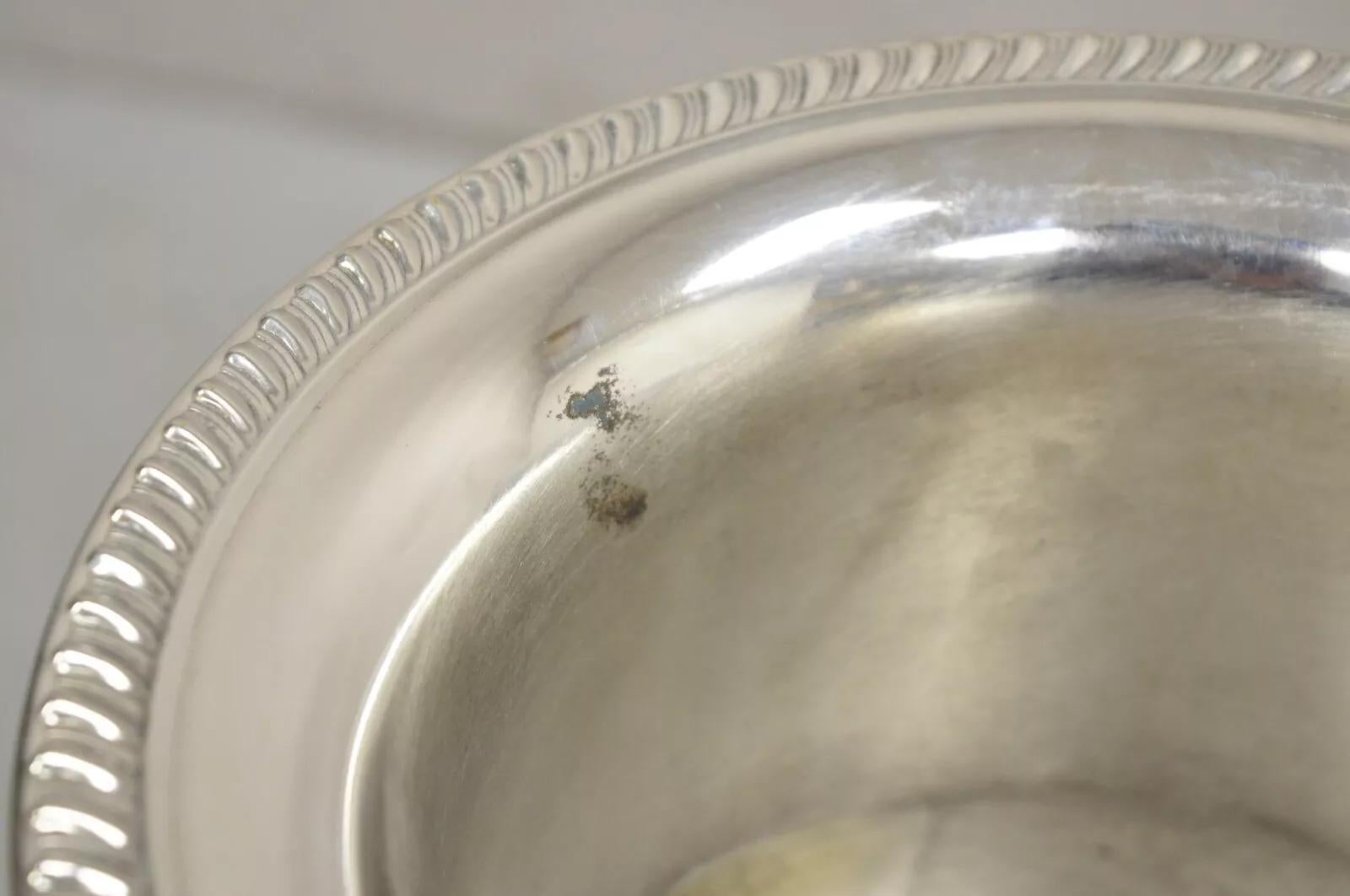 Vintage A. Silver Coppa trofeo placcata d'argento Secchiello per ghiaccio refrigerante per champagne in vendita 1
