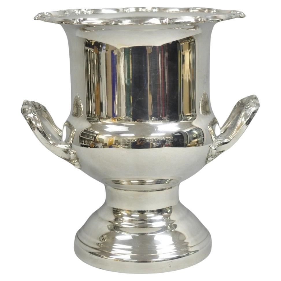 Vintage A. Silver Coppa trofeo placcata d'argento Secchiello per ghiaccio refrigerante per champagne