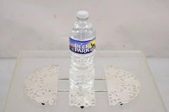 Vintage Leonard Victorian Style Silver Plated Oval Expandable Trivet Pot Holder