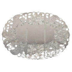Vintage By Leonard in stile vittoriano, placcato in argento e con sottopentola ovale espandibile
