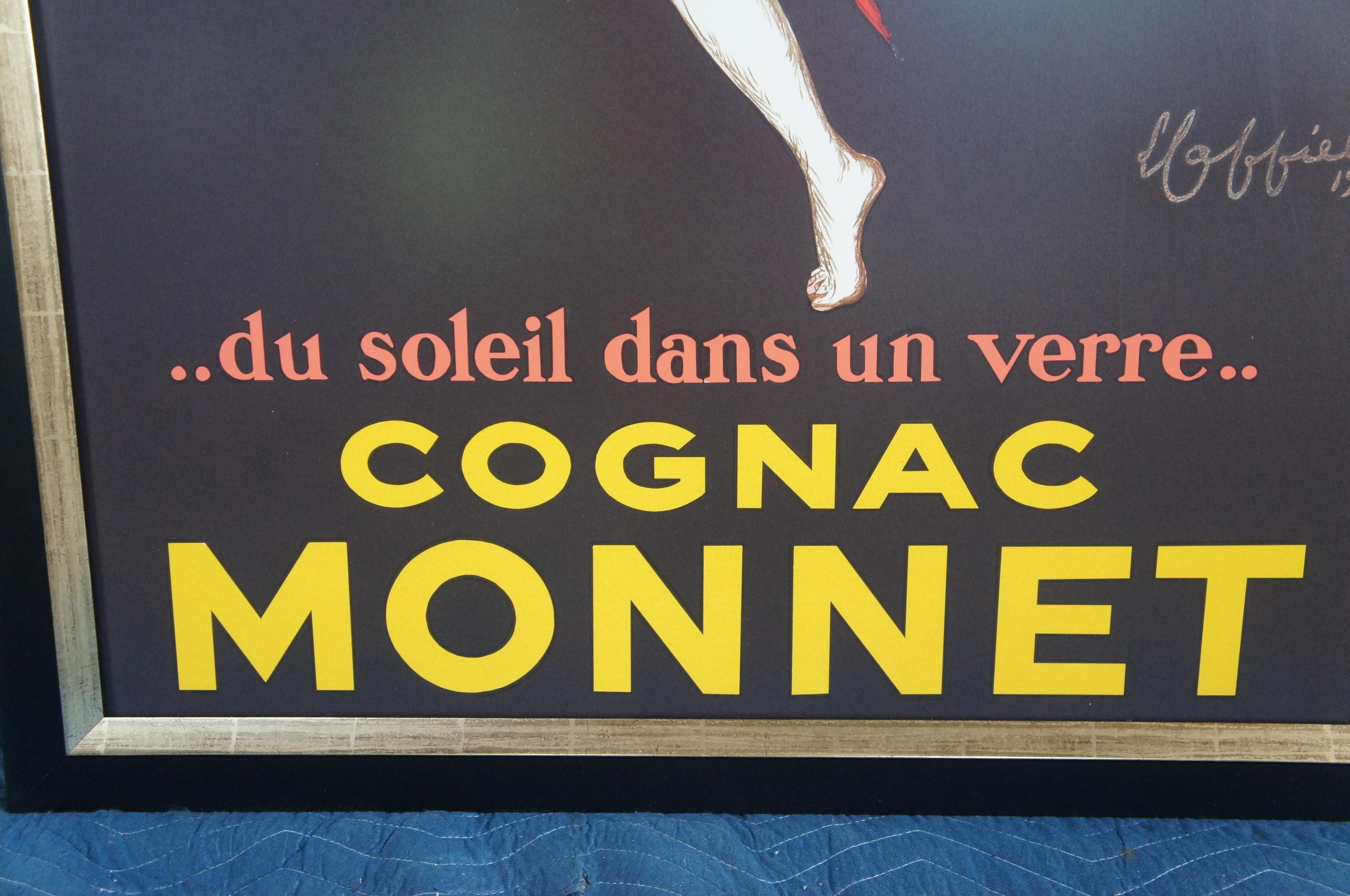 Paper Vintage Leonetto Cappiello Cognac Monnet Art Deco Advertising Poster For Sale