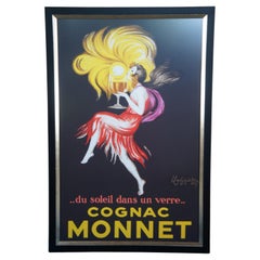 Vintage Leonetto Cappiello Cognac Monnet Art Deco Advertising Poster