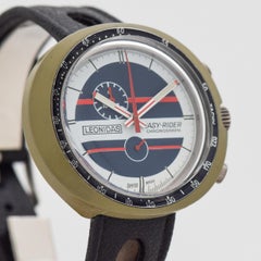 Vintage Leonidas Easy Rider 1-Register Chronograph with a Plastic Case, 1970s