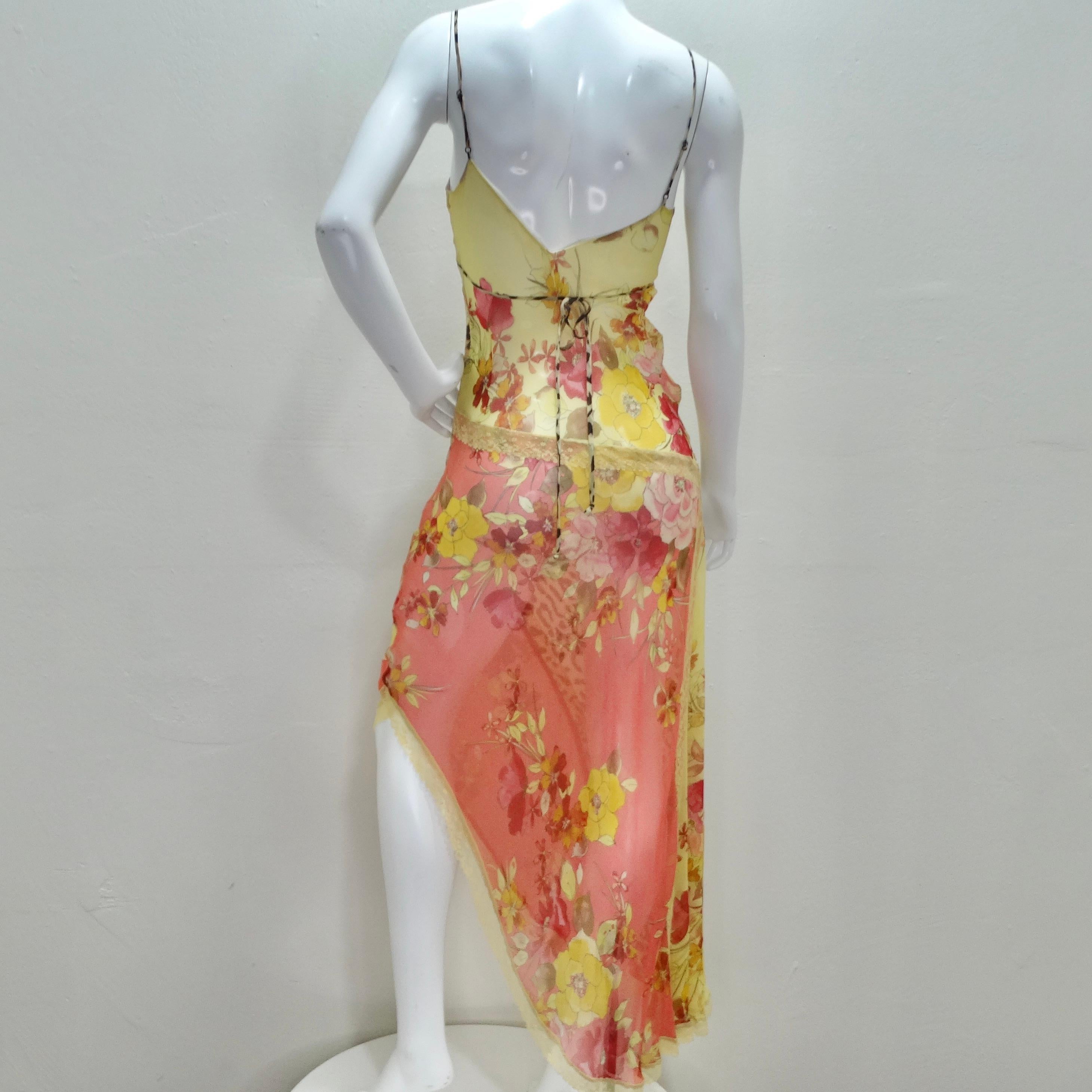 Vintage Leopard and Floral Lace Slip Dress 3