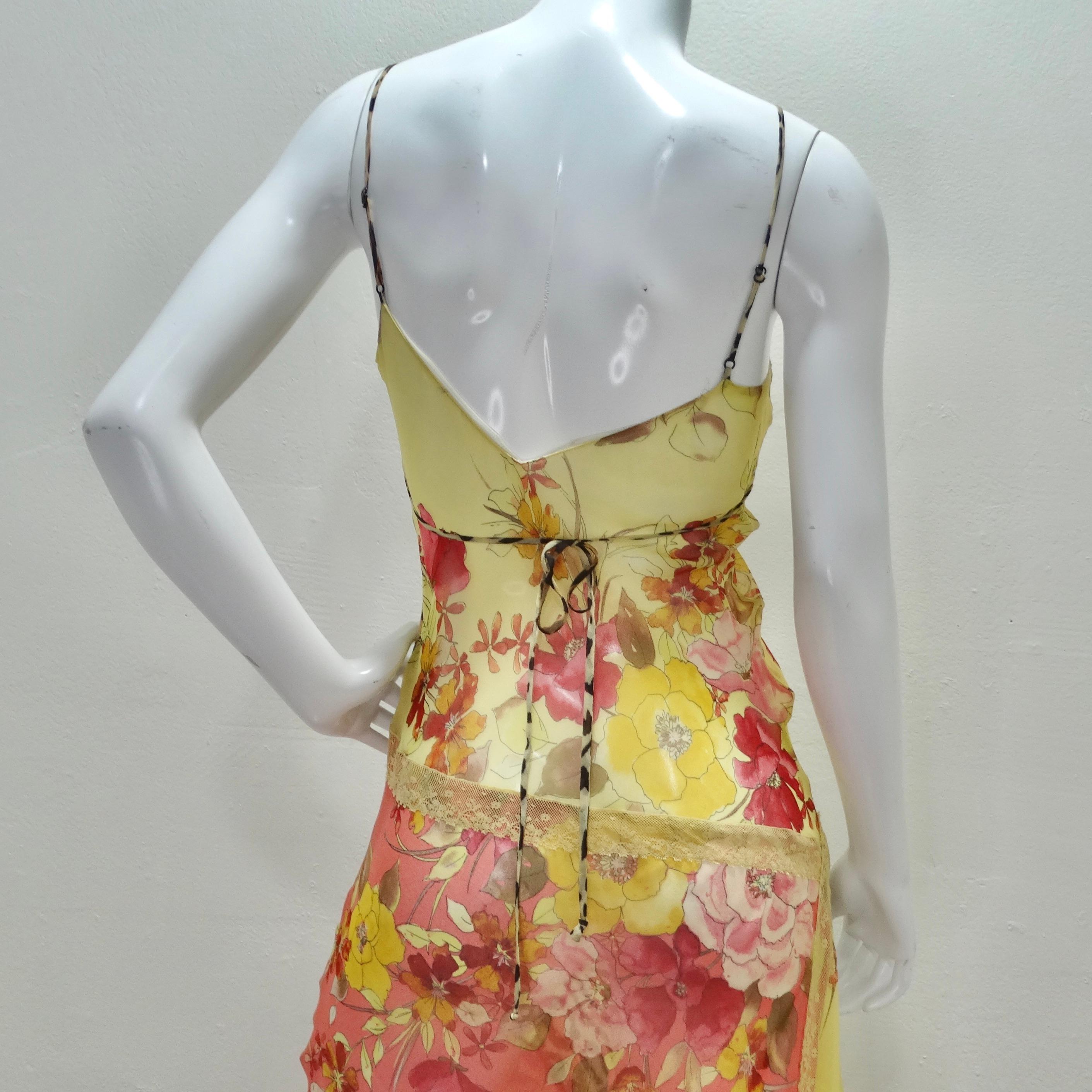 Vintage Leopard and Floral Lace Slip Dress 4