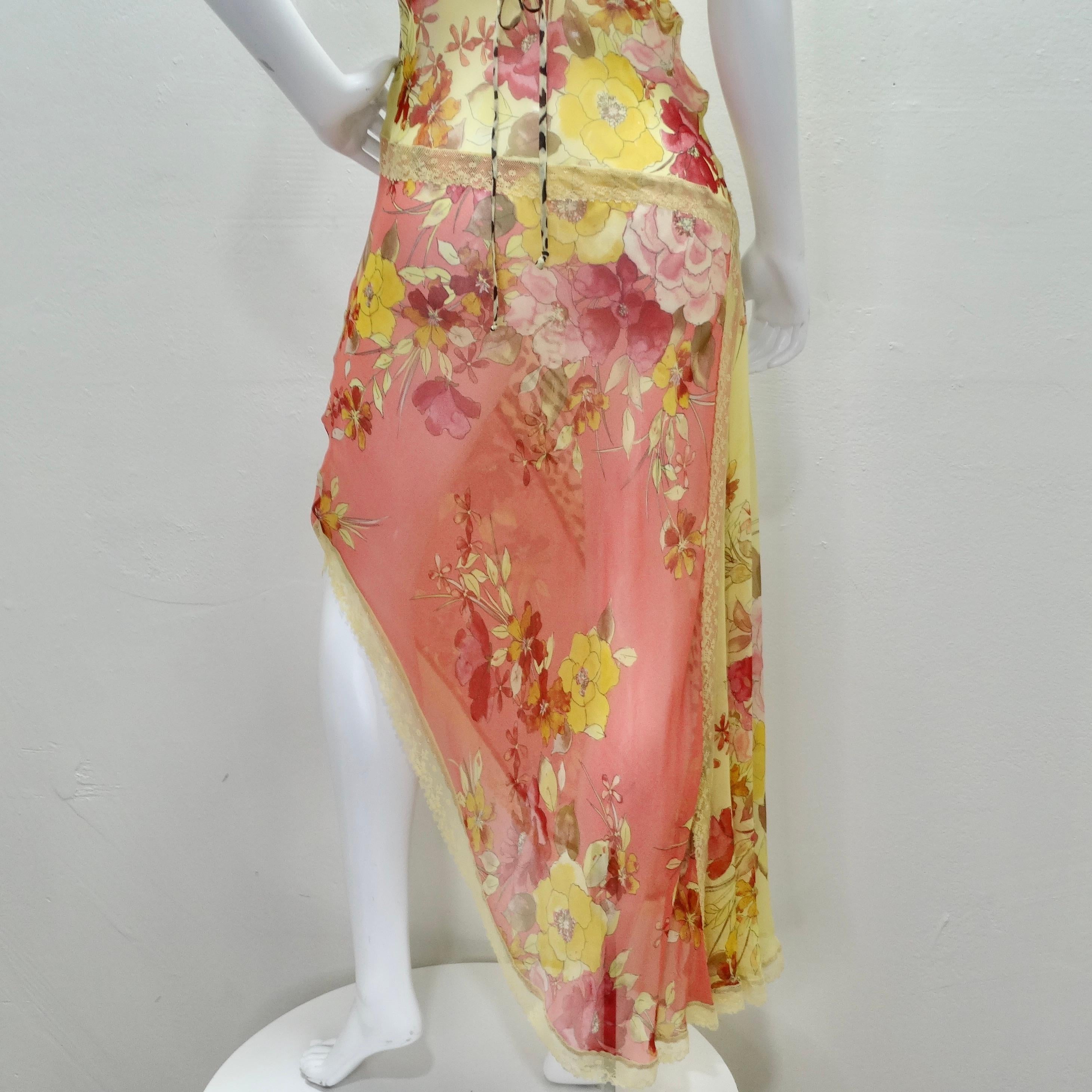 Vintage Leopard and Floral Lace Slip Dress 5