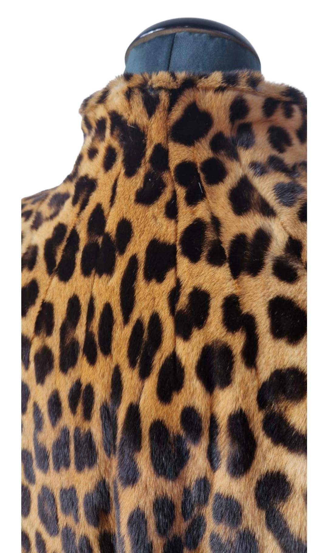 real fur leopard coat