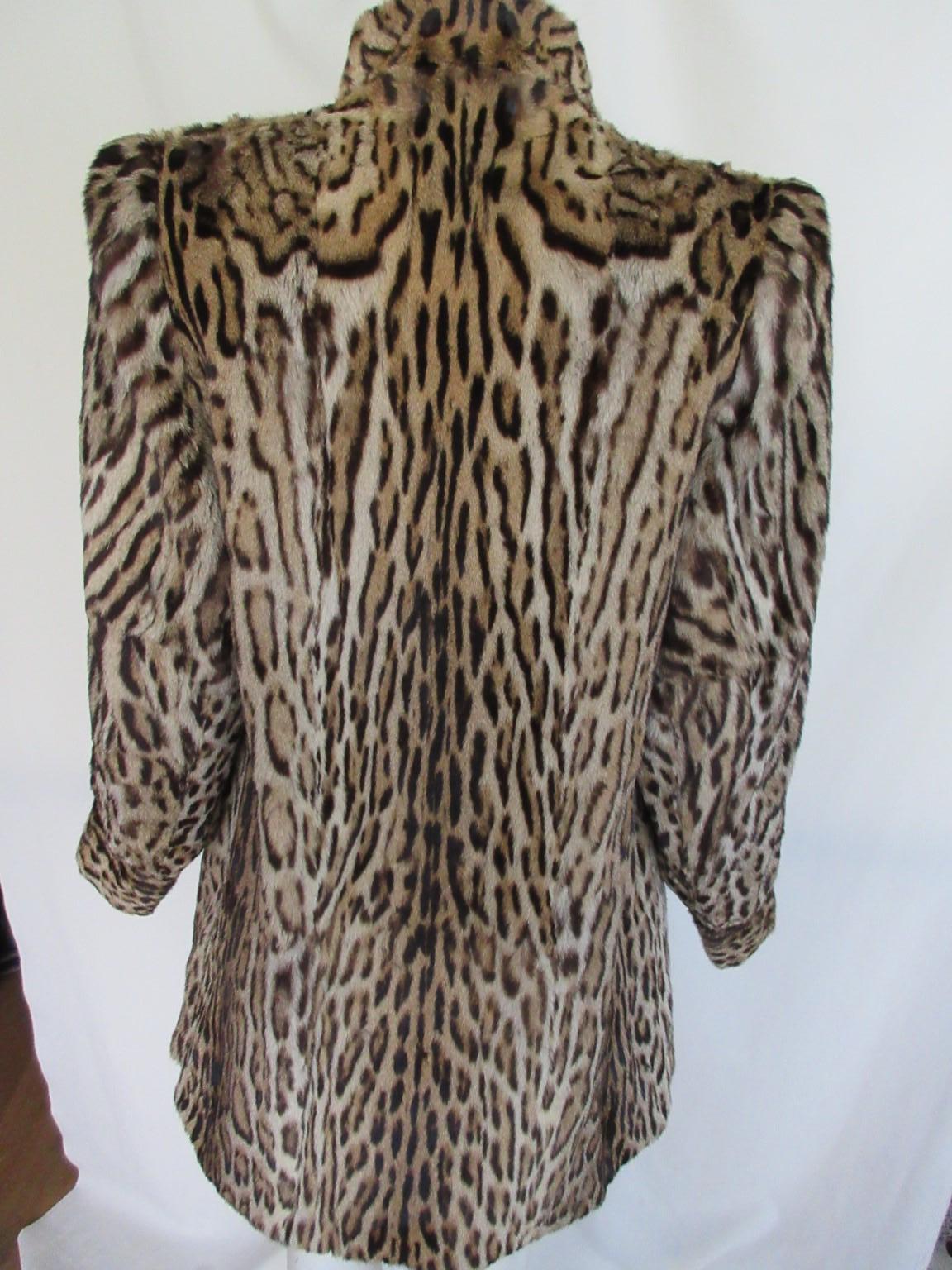 floor length leopard print coat