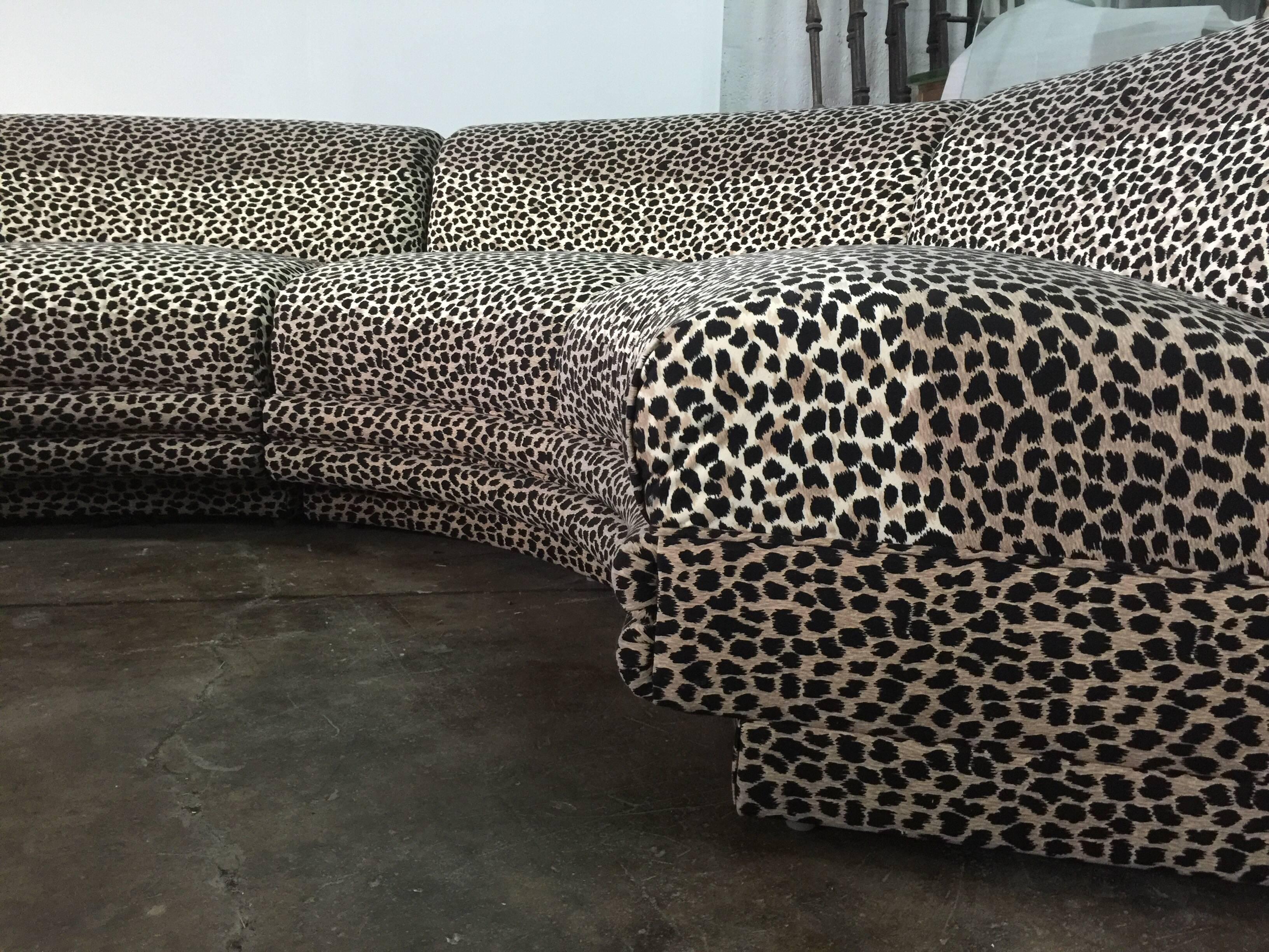 leopard sectional sofa