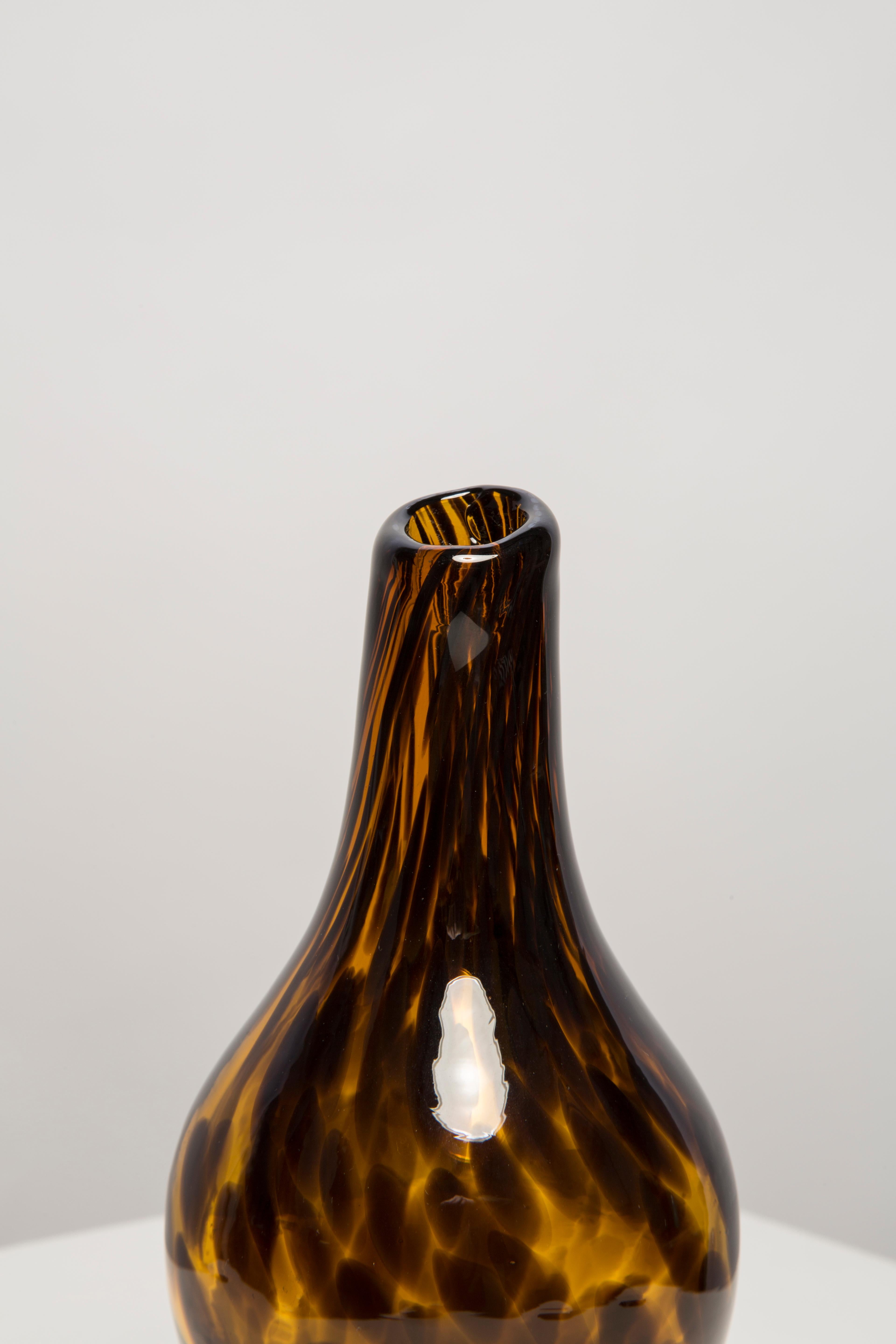 Vintage Leopard Small Brown Vase, 20th Century, Europe, 1960s For Sale 5