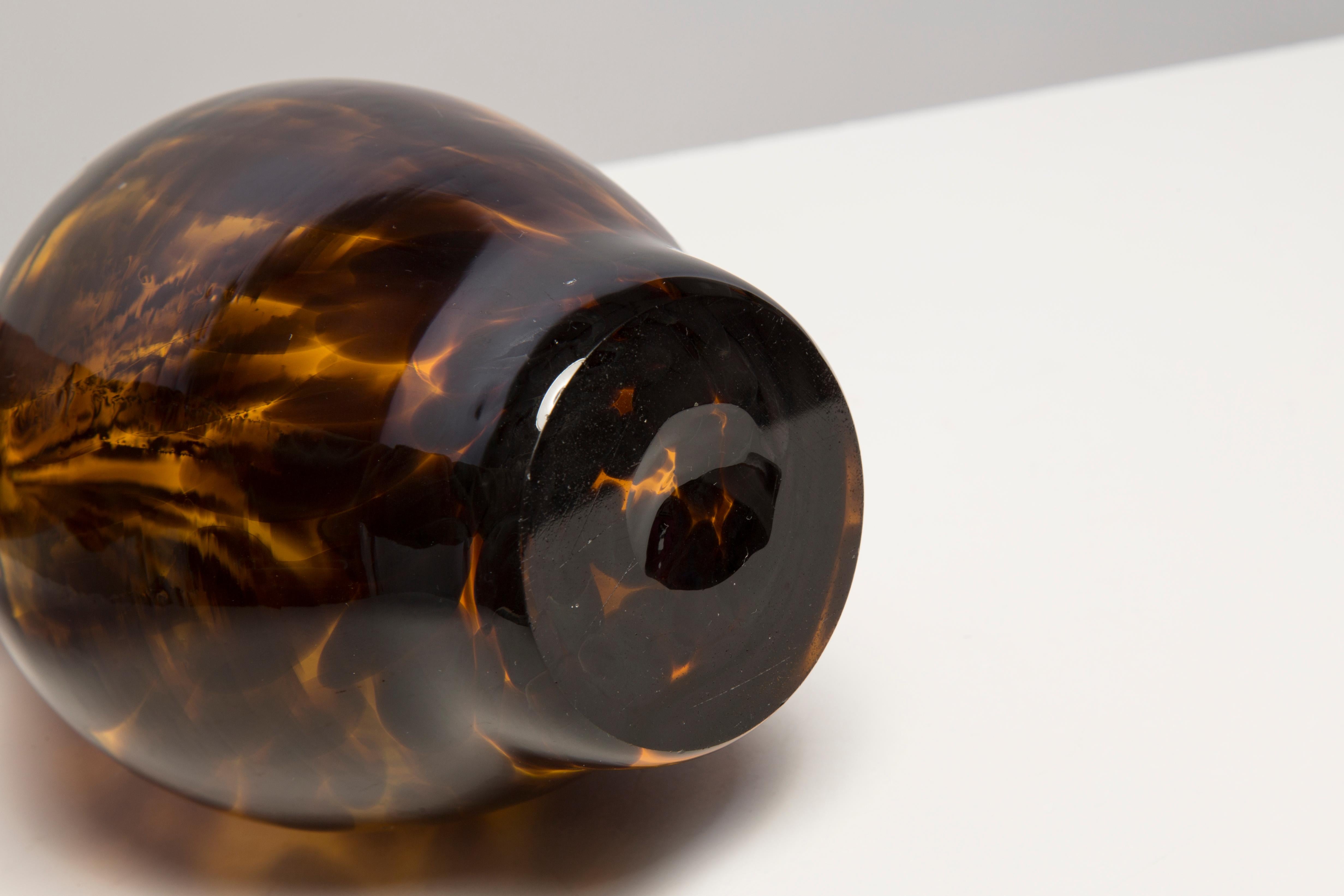 Vintage Leopard Small Brown Vase, 20th Century, Europe, 1960s For Sale 8