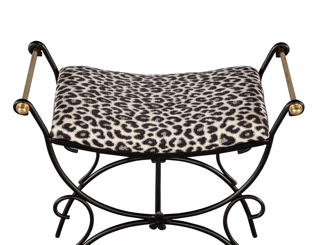 leopard print vanity chair