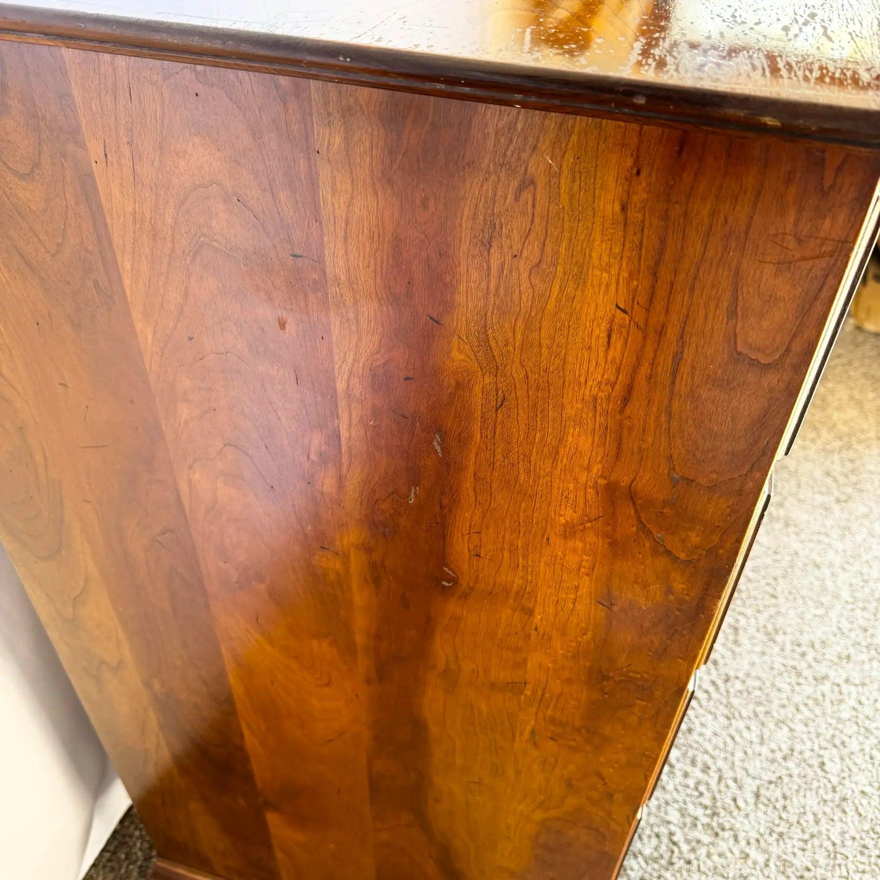 Vintage Leopold Stickley Highboy Dresser With Mirror - 2 Pieces For Sale 2