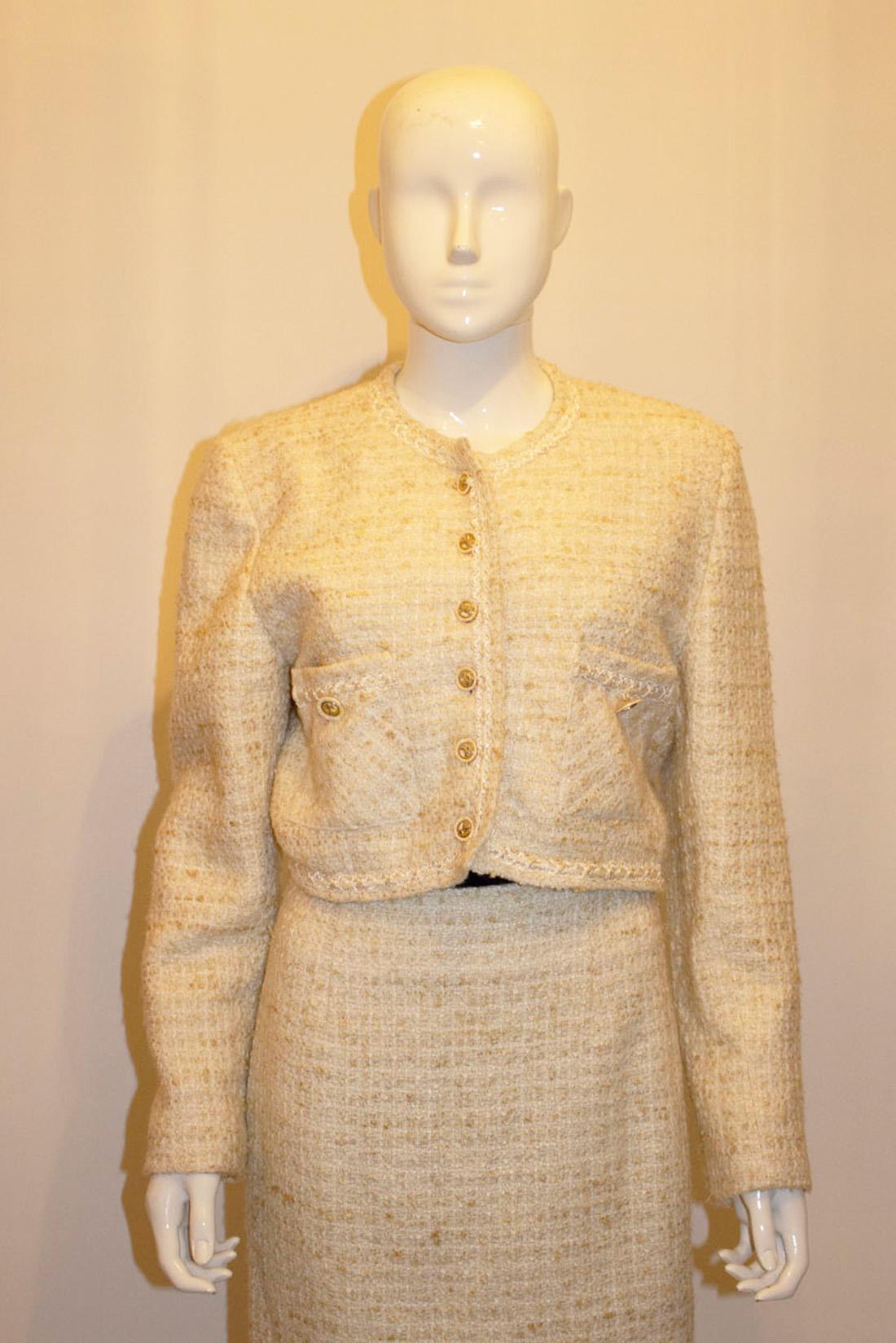 Vintage les Copines de Nitsa Paris Chanel Style Skirt Suit For Sale 1