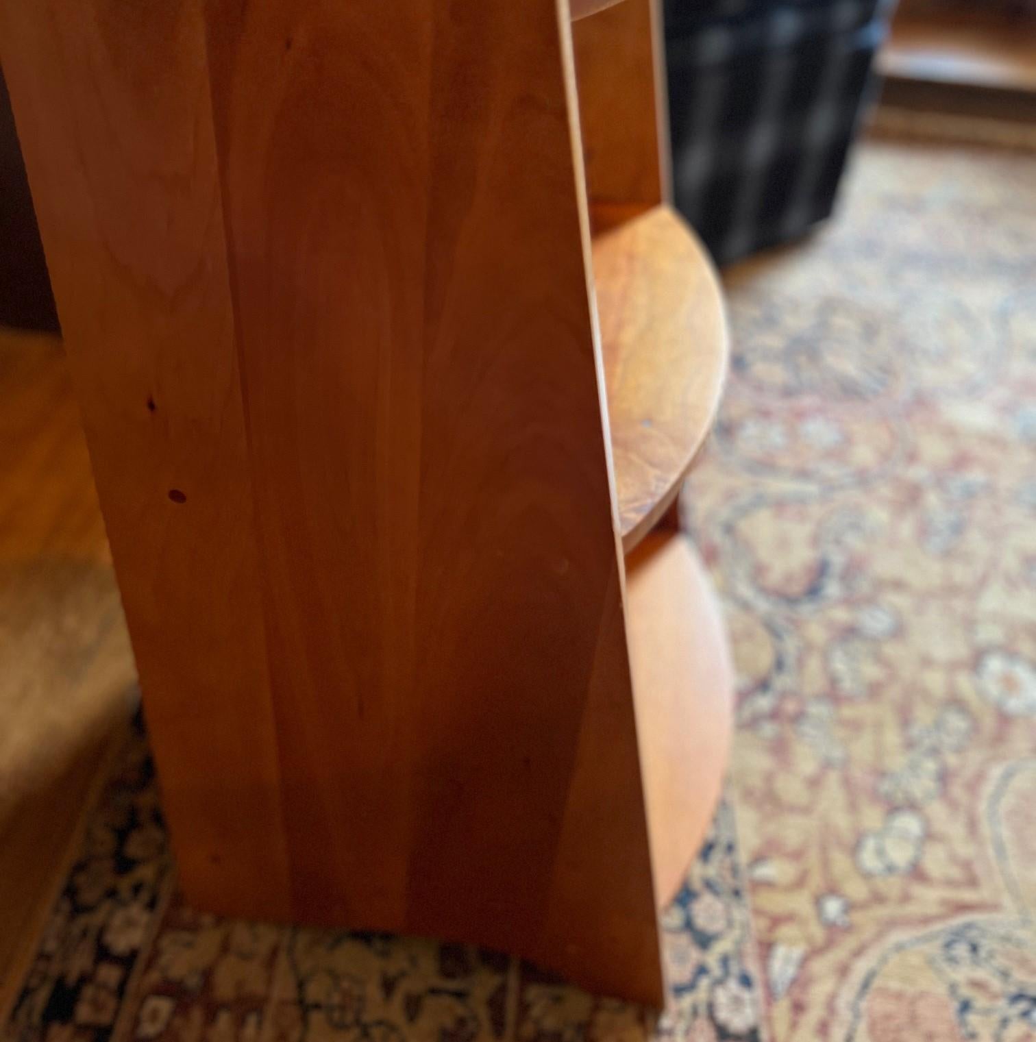 Vintage Levenger Cherrywood Belmont Library Stand/Lectern with 3 Shelves 2