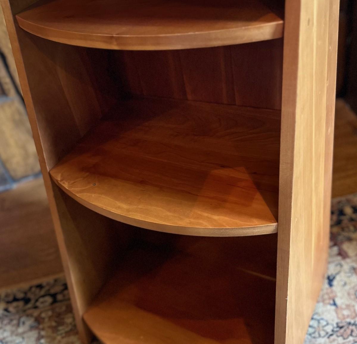 Late 20th Century Vintage Levenger Cherrywood Belmont Library Stand/Lectern with 3 Shelves