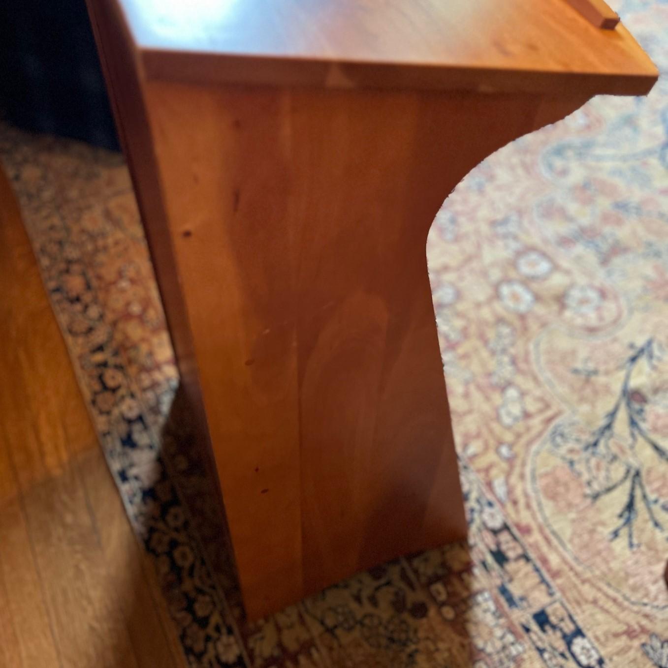 Wood Vintage Levenger Cherrywood Belmont Library Stand/Lectern with 3 Shelves
