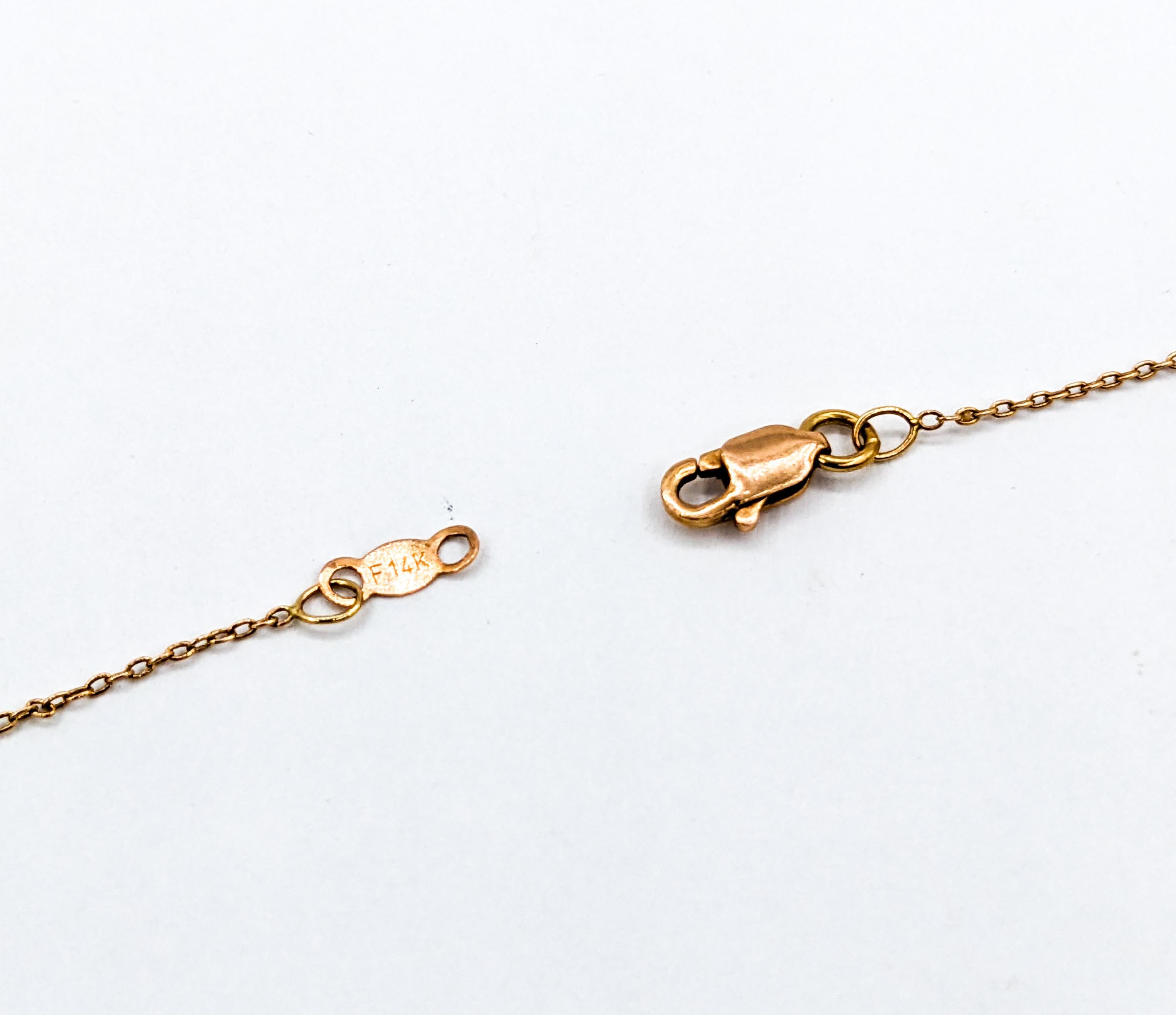 Oval Cut Vintage LeVian Garnet & Diamond Pendant Necklace in Rose Gold For Sale
