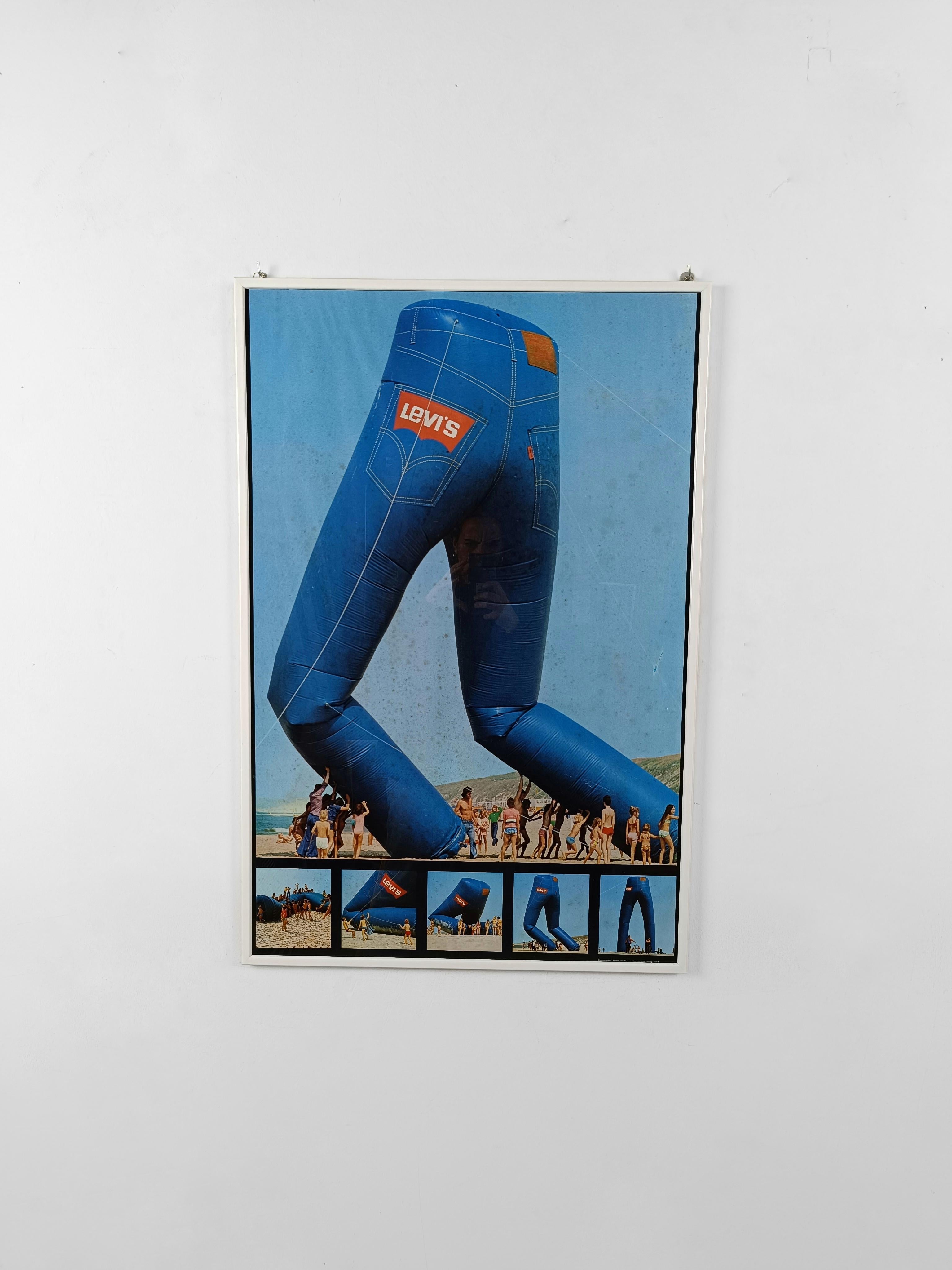 Vintage Levi's Advertising Poster from 1974, Photography by C. Barton van Flymen 2