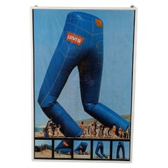 Retro Levi's Advertising Poster from 1974, Photography by C. Barton van Flymen