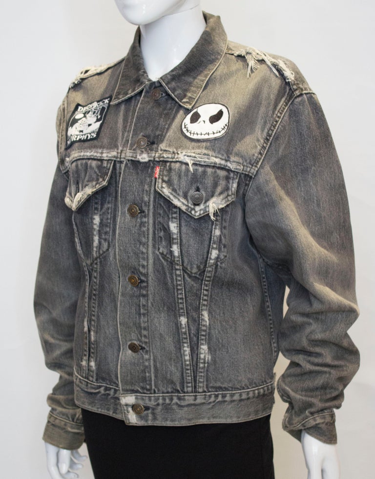 Vintage Levis Dark Denim Jacket For Sale at 1stdibs