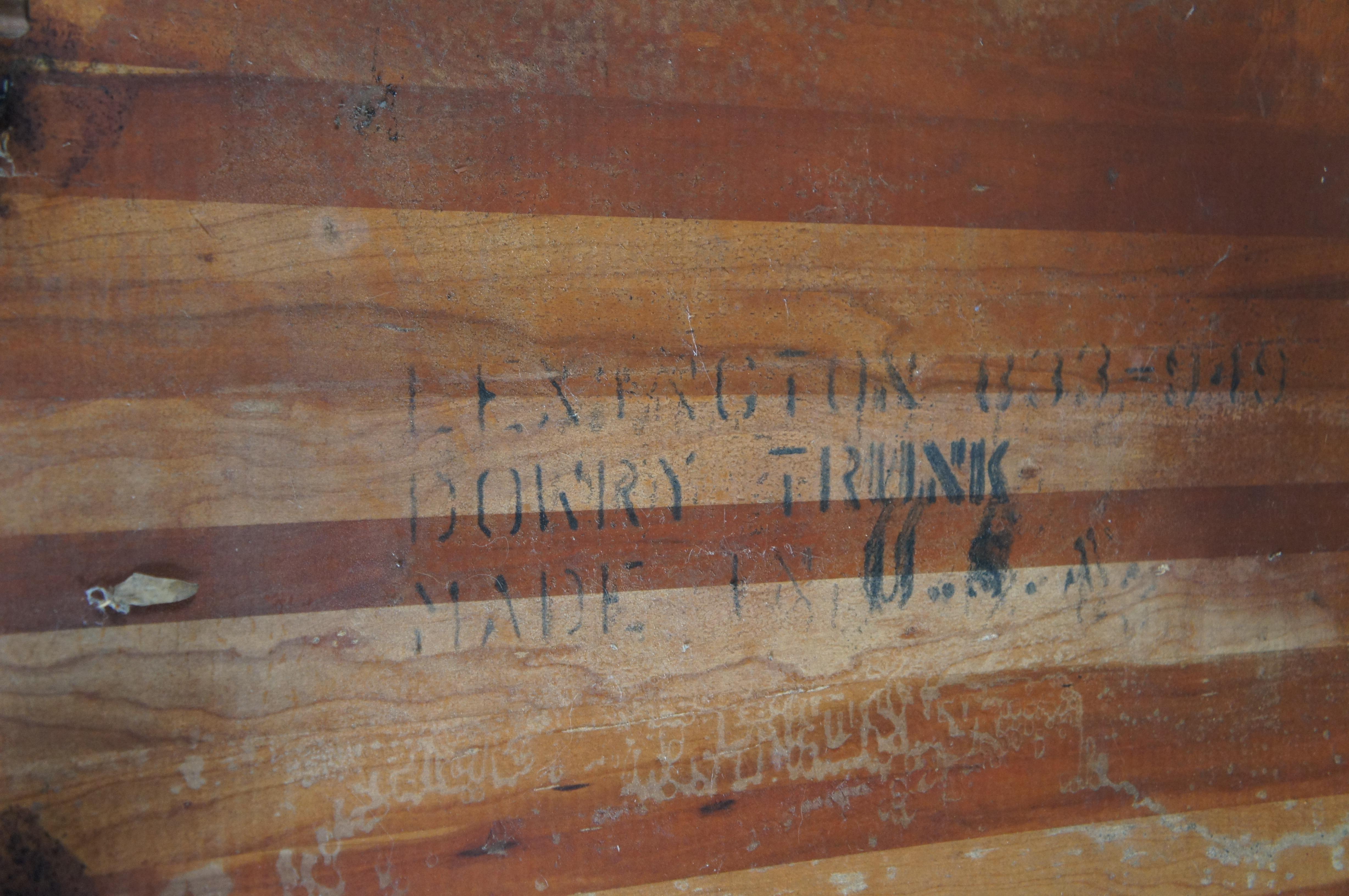 Vintage Lexington Bob Timberlake Cherry Paneled Dowry Trunk Blanket Chest 36