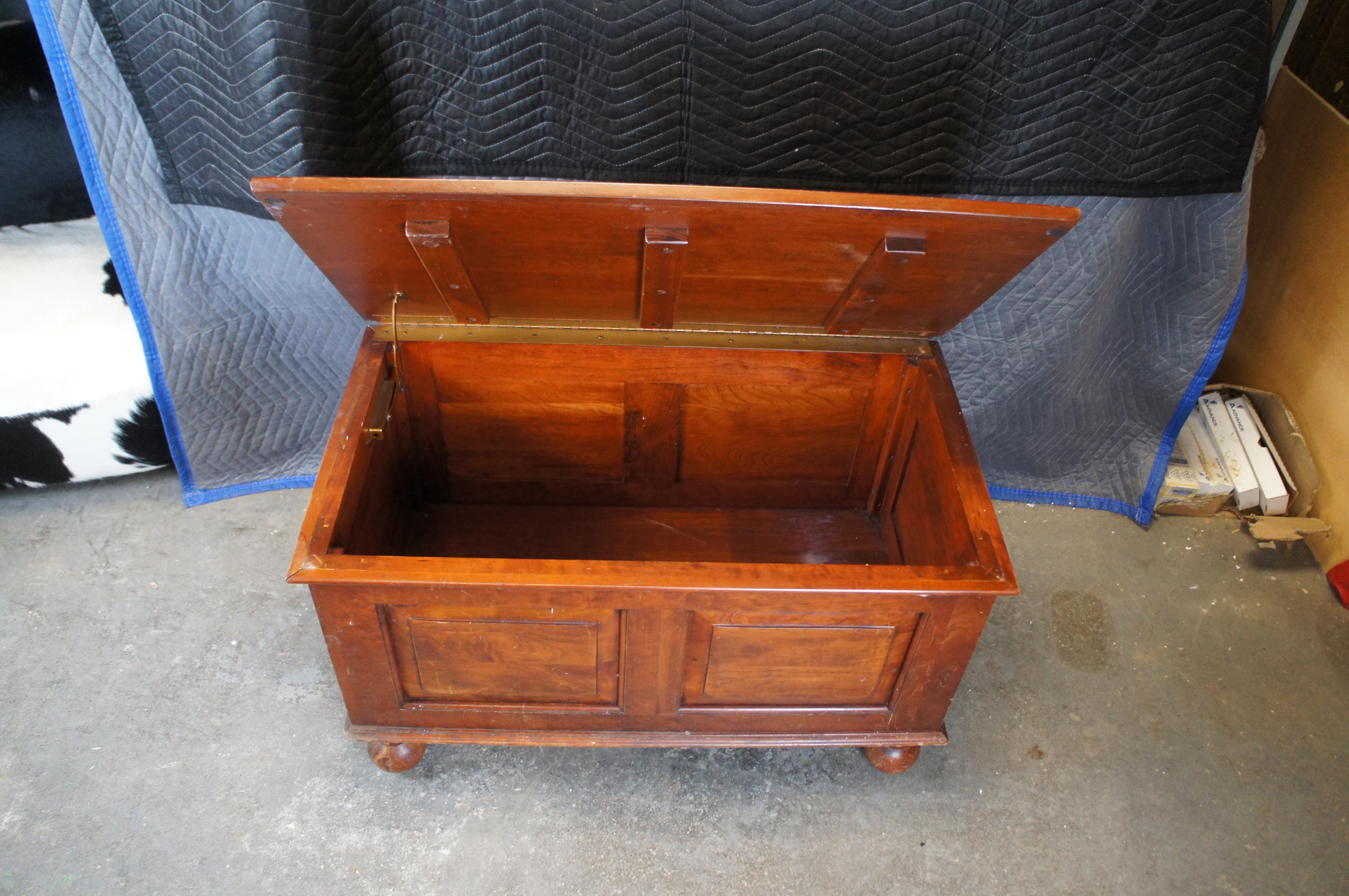 Vintage Lexington Bob Timberlake Cherry Paneled Dowry Trunk Blanket Chest 36