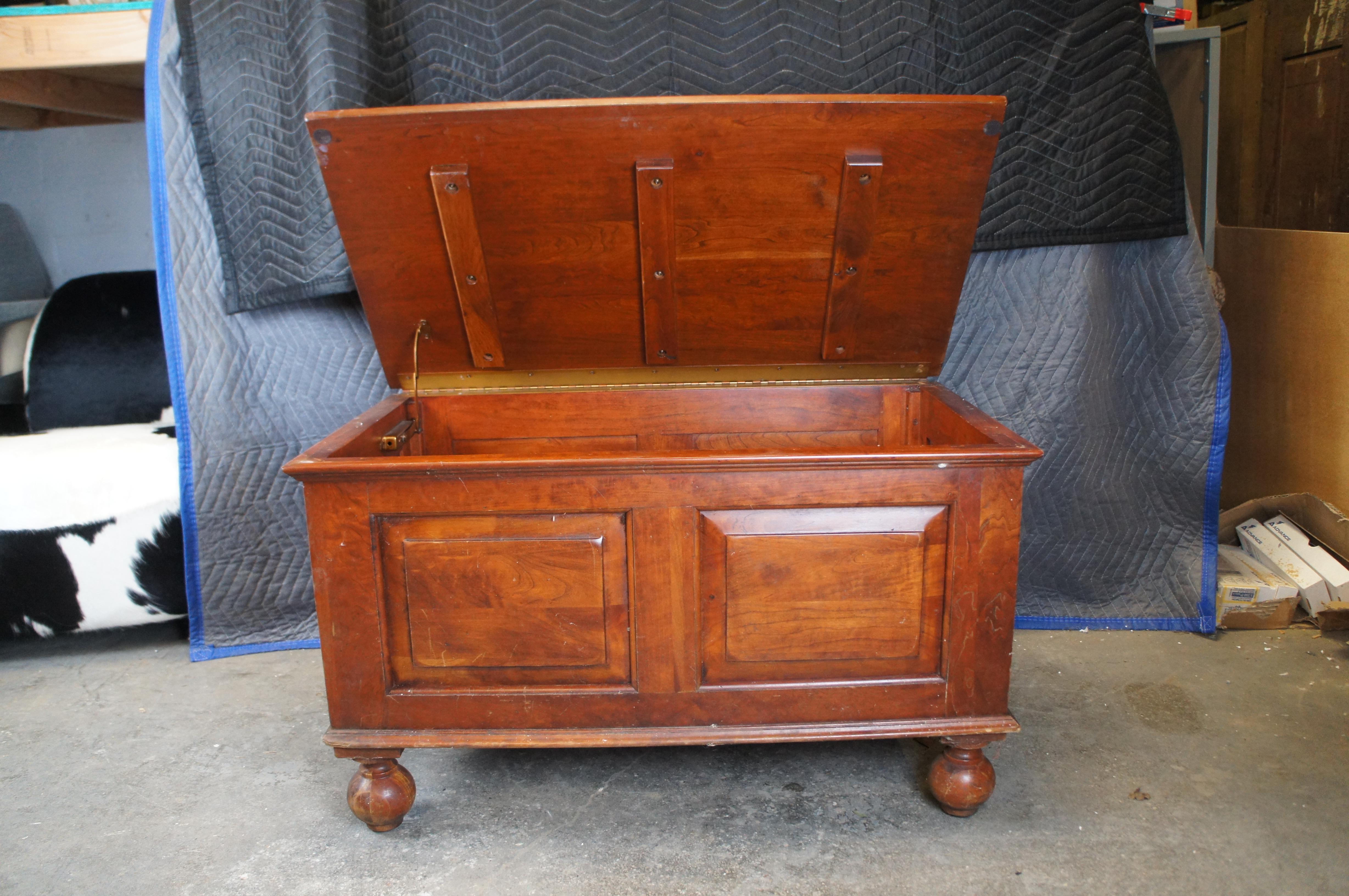 Vintage Lexington Bob Timberlake Cherry Paneled Dowry Trunk Blanket Chest 36