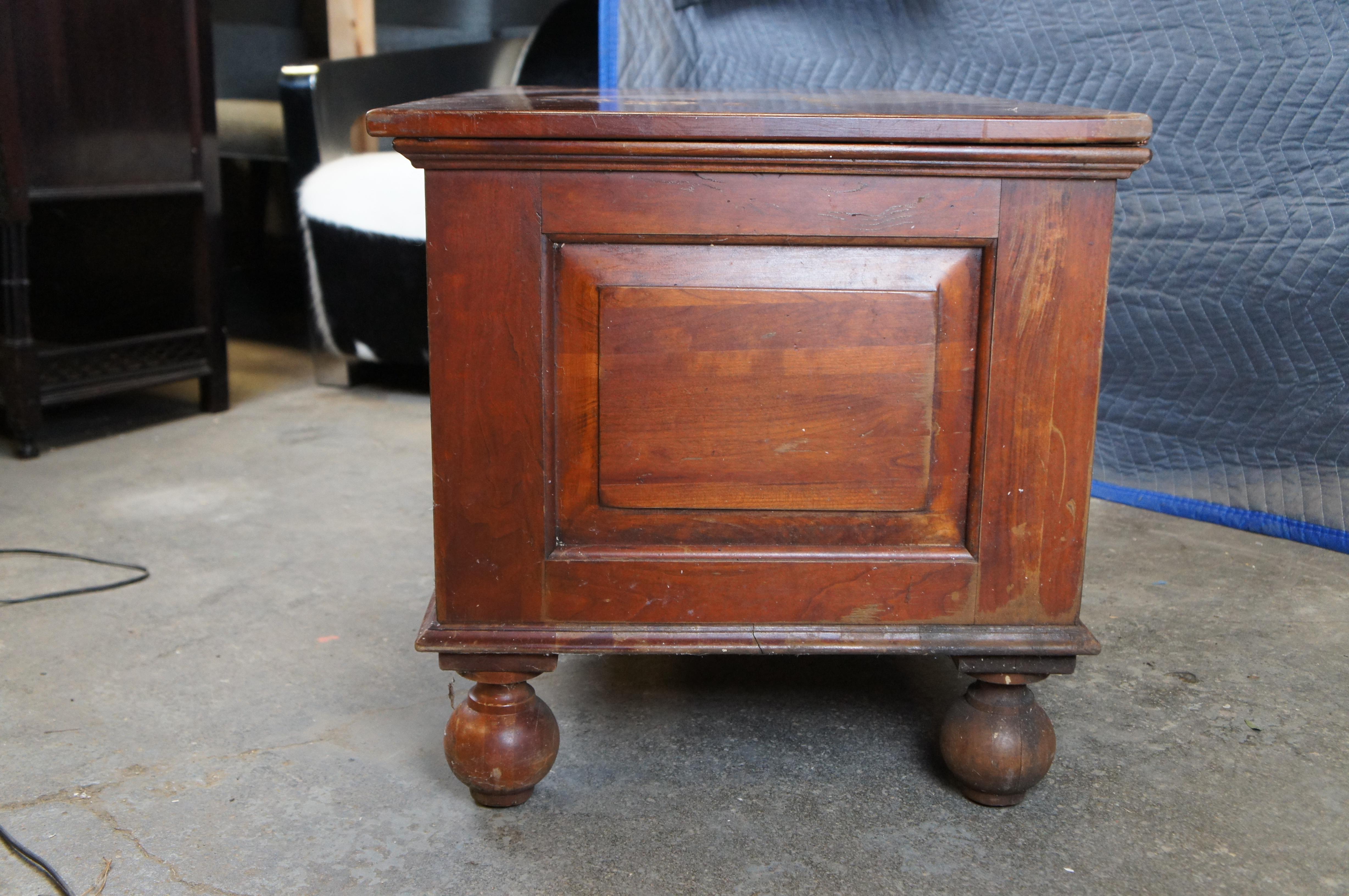 Vintage Lexington Bob Timberlake Cherry Paneled Dowry Trunk Blanket Chest 36
