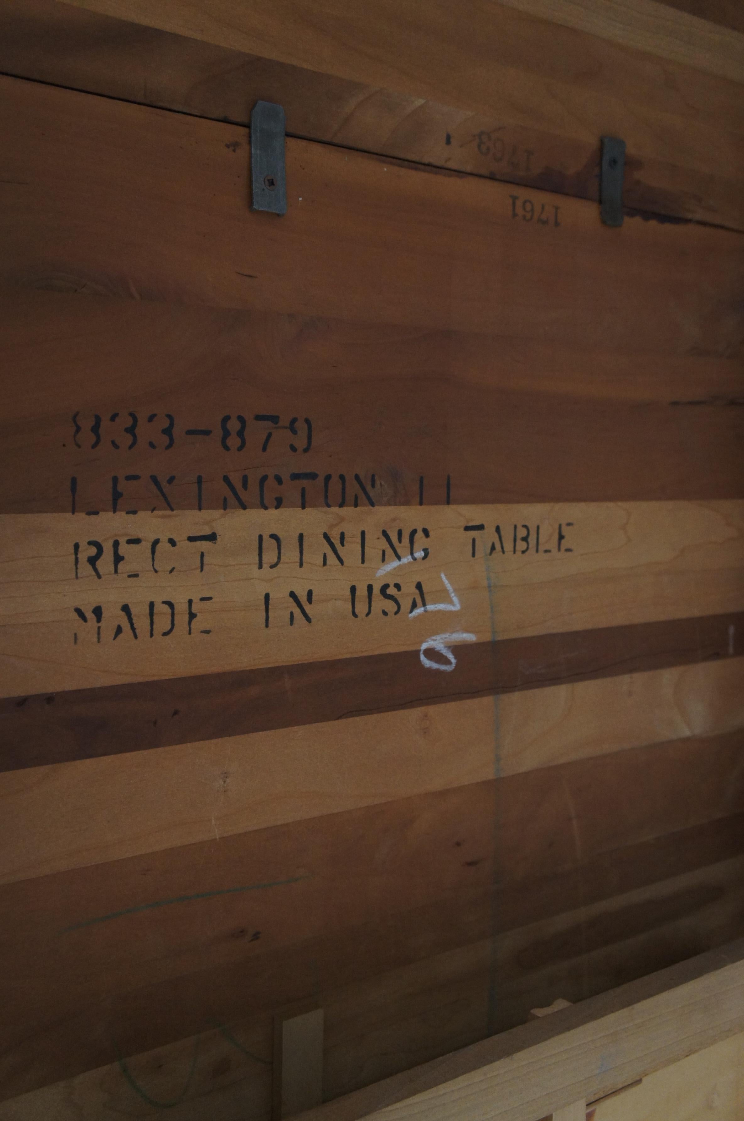 Vintage Lexington Bob Timberlake Cherry Queen Anne Farmhouse Dining Table 124