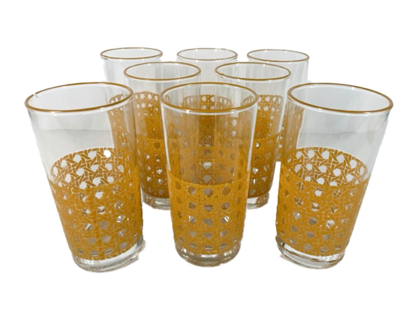 Libbey Glass Co., Schilfrohrmuster, Trinkgläser (amerikanisch) im Angebot