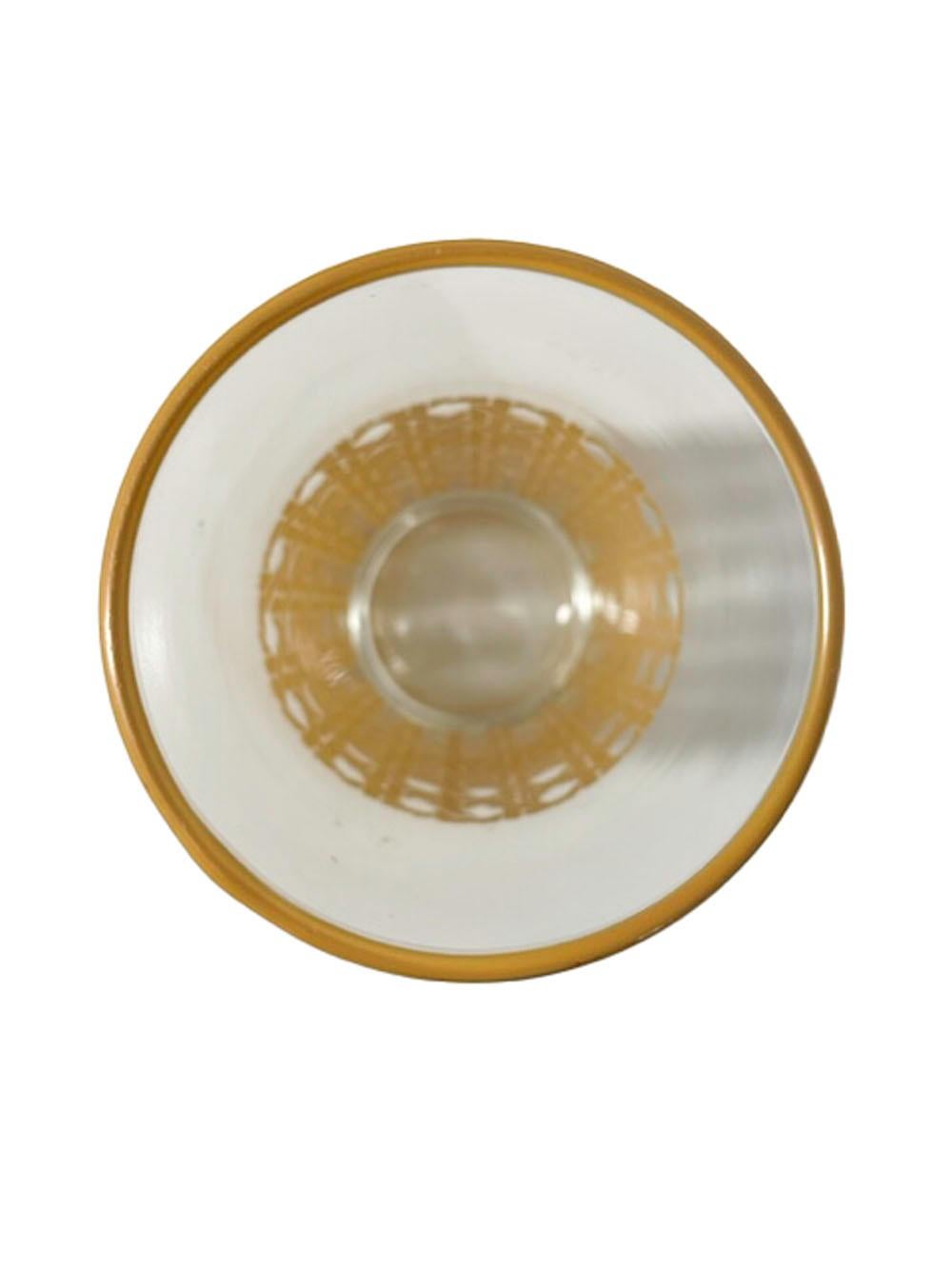 Libbey Glass Co., Schilfrohrmuster, Trinkgläser im Zustand „Gut“ im Angebot in Nantucket, MA