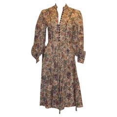 Retro Liberty Lawn Cotton Floral Dress